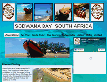 Tablet Screenshot of piscesdiving.co.za